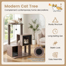 93 cm Cat Tree with Two Condos and Removable Cushions – view 9