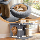 96 cm Grey Cat Tower with Flower Perch and Condo – view 7