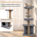 96 cm Grey Cat Tower with Flower Perch and Condo – view 10