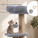 96 cm Grey Cat Tower with Flower Perch and Condo – view 11