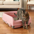 Cat Litter Tray with Sliding Sifting Rake and Waste Drawer – view 2