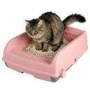 Cat Litter Tray with Sliding Sifting Rake and Waste Drawer – view 4