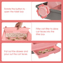 Cat Litter Tray with Sliding Sifting Rake and Waste Drawer – view 7