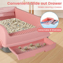Cat Litter Tray with Sliding Sifting Rake and Waste Drawer – view 9