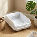Cat Litter Tray with Sliding Sifting Rake and Waste Drawer – view 6