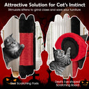133 cm Gothic Cat Tower with Red Perch and Hammock – view 9