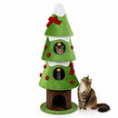 158 cm Festive Cat Tower with Three Condos – view 4