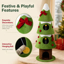 158 cm Festive Cat Tower with Three Condos – view 8