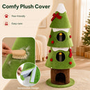 158 cm Festive Cat Tower with Three Condos – view 9