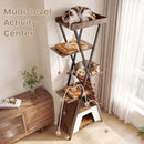 185 cm Metal-Frame Cat Tower with Condo and Four Platforms – view 2