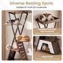 185 cm Metal-Frame Cat Tower with Condo and Four Platforms – view 9