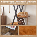 185 cm Metal-Frame Cat Tower with Condo and Four Platforms – view 10