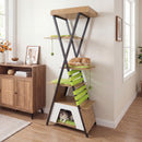 185 cm Metal-Frame Cat Tower with Condo and Four Platforms – view 6