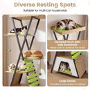 185 cm Metal-Frame Cat Tower with Condo and Four Platforms – view 9