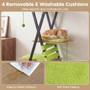 185 cm Metal-Frame Cat Tower with Condo and Four Platforms – view 10