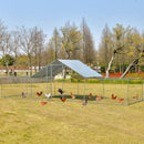 7 × 2 m Chicken Run with Covered Central Section – view 1