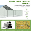 7 × 2 m Chicken Run with Covered Central Section – view 3