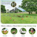 7 × 2 m Chicken Run with Covered Central Section – view 7