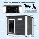 Spruce Wood Dog House with Opening Roof – Small or Large – S – view 5