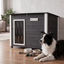 Spruce Wood Dog House with Opening Roof – Small or Large – L – view 2