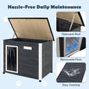 Spruce Wood Dog House with Opening Roof – Small or Large – L – view 8