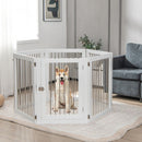 6-Panel Freestanding Pet Gate with Support Feet – view 1