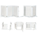 6-Panel Freestanding Pet Gate with Support Feet – view 2