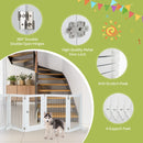 6-Panel Freestanding Pet Gate with Support Feet – view 3
