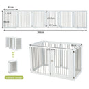 6-Panel Freestanding Pet Gate with Support Feet – view 4