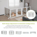 6-Panel Freestanding Pet Gate with Support Feet – view 7