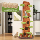 230 cm Tree-Trunk Cat Tower with Four Condos – view 10