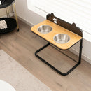 Adjustable Raised Dog Feeder with Two Stainless Steel Bowls – view 5