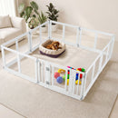 Eight-Panel Clear Pet Playpen with Locking Door – view 2