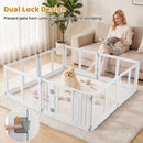 Eight-Panel Clear Pet Playpen with Locking Door – view 6