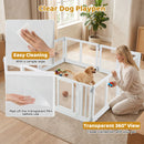 Eight-Panel Clear Pet Playpen with Locking Door – view 7