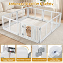 Eight-Panel Clear Pet Playpen with Locking Door – view 9