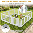 Eight-Panel Clear Pet Playpen with Locking Door – view 10