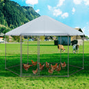 Hexagonal Walk-In Chicken Run with Canopy – view 1