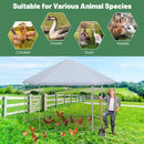 Hexagonal Walk-In Chicken Run with Canopy – view 3