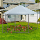 Hexagonal Walk-In Chicken Run with Canopy – view 5