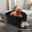 Black Plush Dog Couch Cover Bed – Small or Medium – view 1