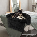 Black Plush Dog Couch Cover Bed – Small or Medium – view 1