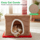 132 cm Festive Cat Tree with Condo and Scratching Posts – view 6