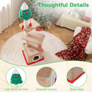 132 cm Festive Cat Tree with Condo and Scratching Posts – view 10