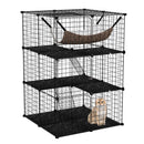 107 cm Three-Tier Cat Enclosure with Hammock – view 3