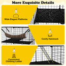 107 cm Three-Tier Cat Enclosure with Hammock – view 10