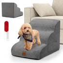 40 cm Three-Tier Foam Pet Steps with Washable Cover – Grey view 4
