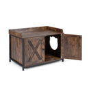 80 cm Cat Litter Cabinet with Barn-Style Doors – view 4