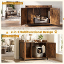 80 cm Cat Litter Cabinet with Barn-Style Doors – view 7