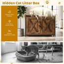 80 cm Cat Litter Cabinet with Barn-Style Doors – view 8
